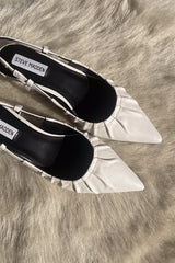 Syrie Pleated Pointed Toe Heel