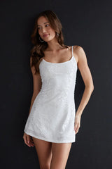 Valeria Velvet Sequin Mini Dress