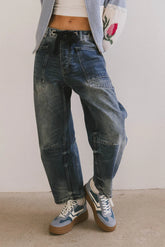 Jocelyn Barrel Jeans in Medium Wash FINAL SALE