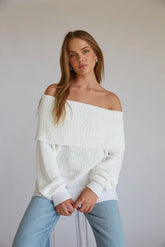 Kayla Plush Off the Shoulder Sweater