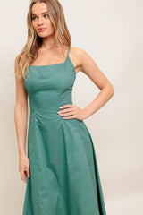 VIOLA VERDE ELEGANTE MIDI DRESS