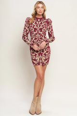 BASK IN LOVE SWEATER MINI DRESS
