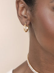 Textured Mini Hoops Earrings