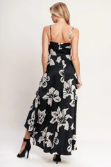 ETERNAL FLORA BLACK MAXI DRESS