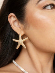 Statement Starfish Stud Earrings