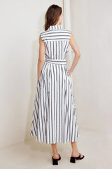 LEXINGTON STRIPE MIDI DRESS