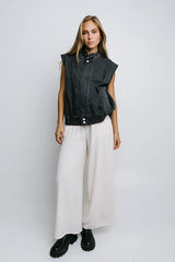 Salma Wide Leg Pants in Oatmeal