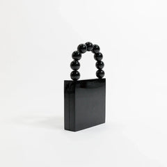 Twinkling Noir Mosaic Clutch