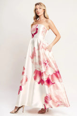 LUXE PEONY MAXI DRESS