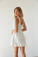 Wren Smocked Fit and Flare Mini Dress