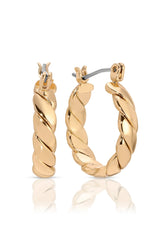Textured Mini Hoops Earrings