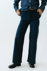 Natasha Wide Leg Jeans in Navy