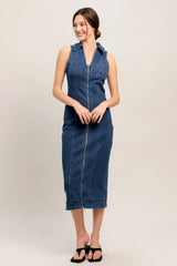 EVERYDAY EDGE DENIM MIDI DRESS
