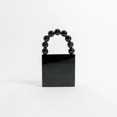 Twinkling Noir Mosaic Clutch