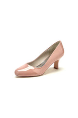 Patent Leather Wedding Block Heels