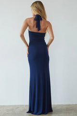 Ragen Keyhole Halter Maxi Dress