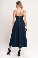 THE EVERYDAY ICON DENIM MIDI DRESS