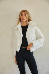Violet Cloud Puffer Jacket