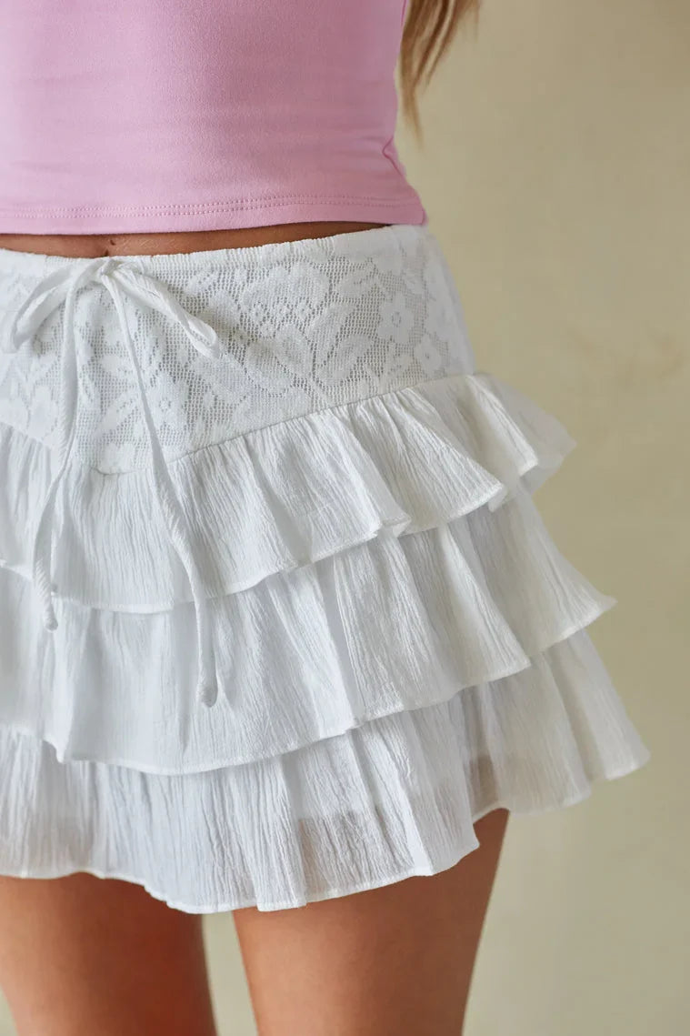 Remi Tiered Ruffle Mini Skort