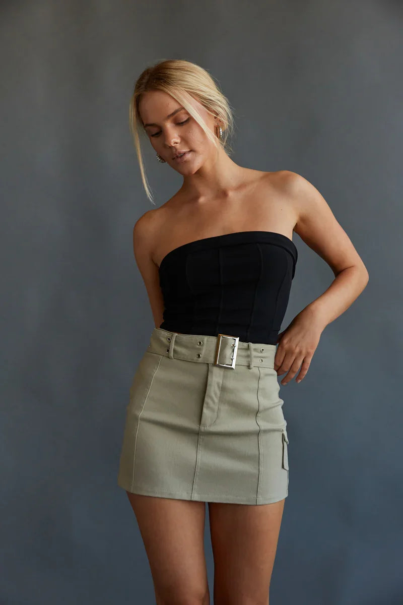 Darcey Belted Cargo Mini Skirt