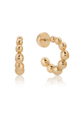 Bubble Huggie Hoop Earrings