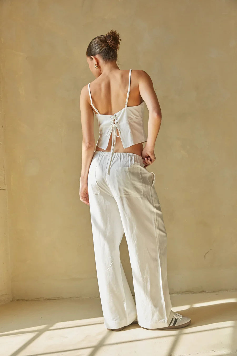Camille Wide Leg Linen Pants