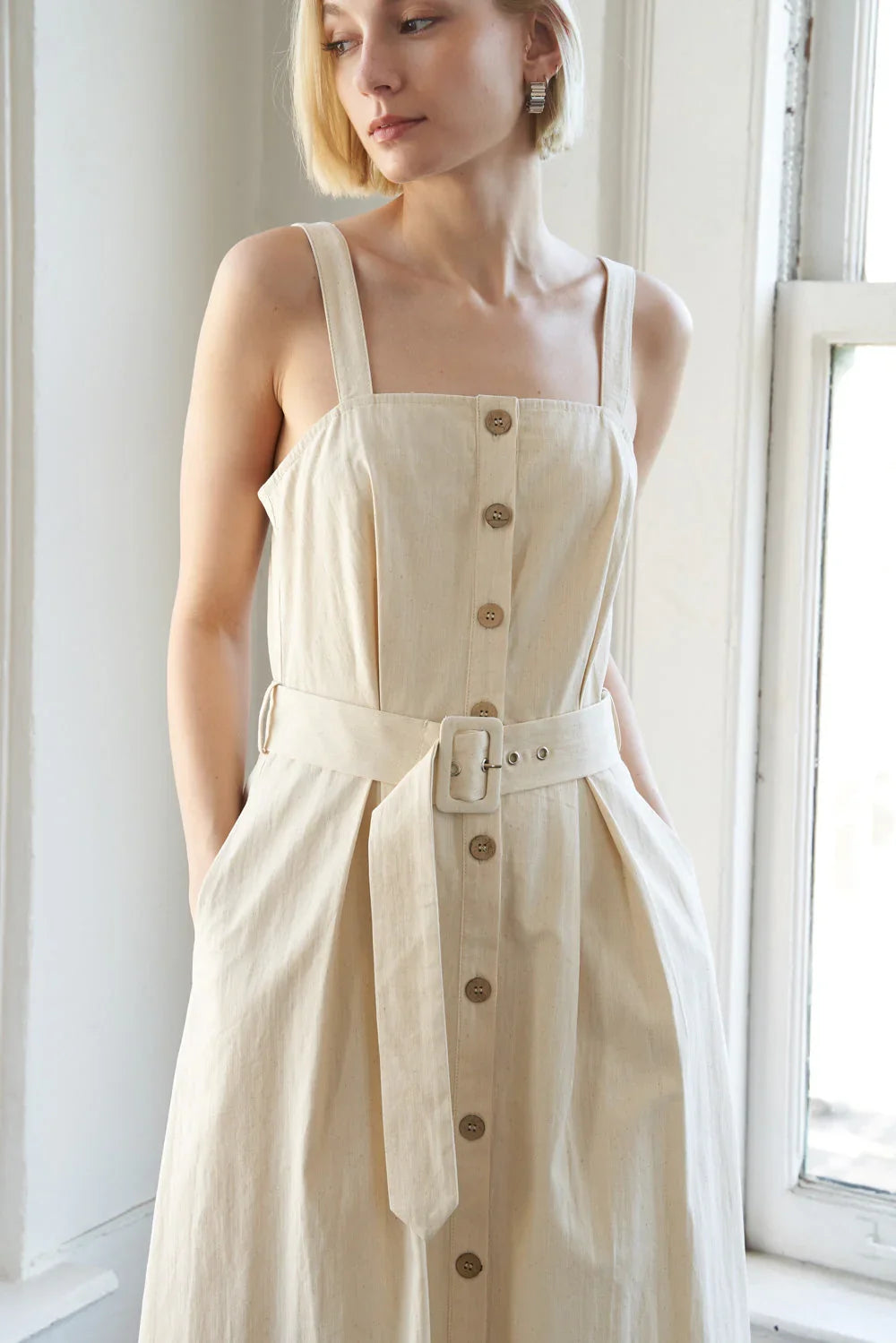 CALIFORNIA DREAMING BUTTON DOWN DRESS