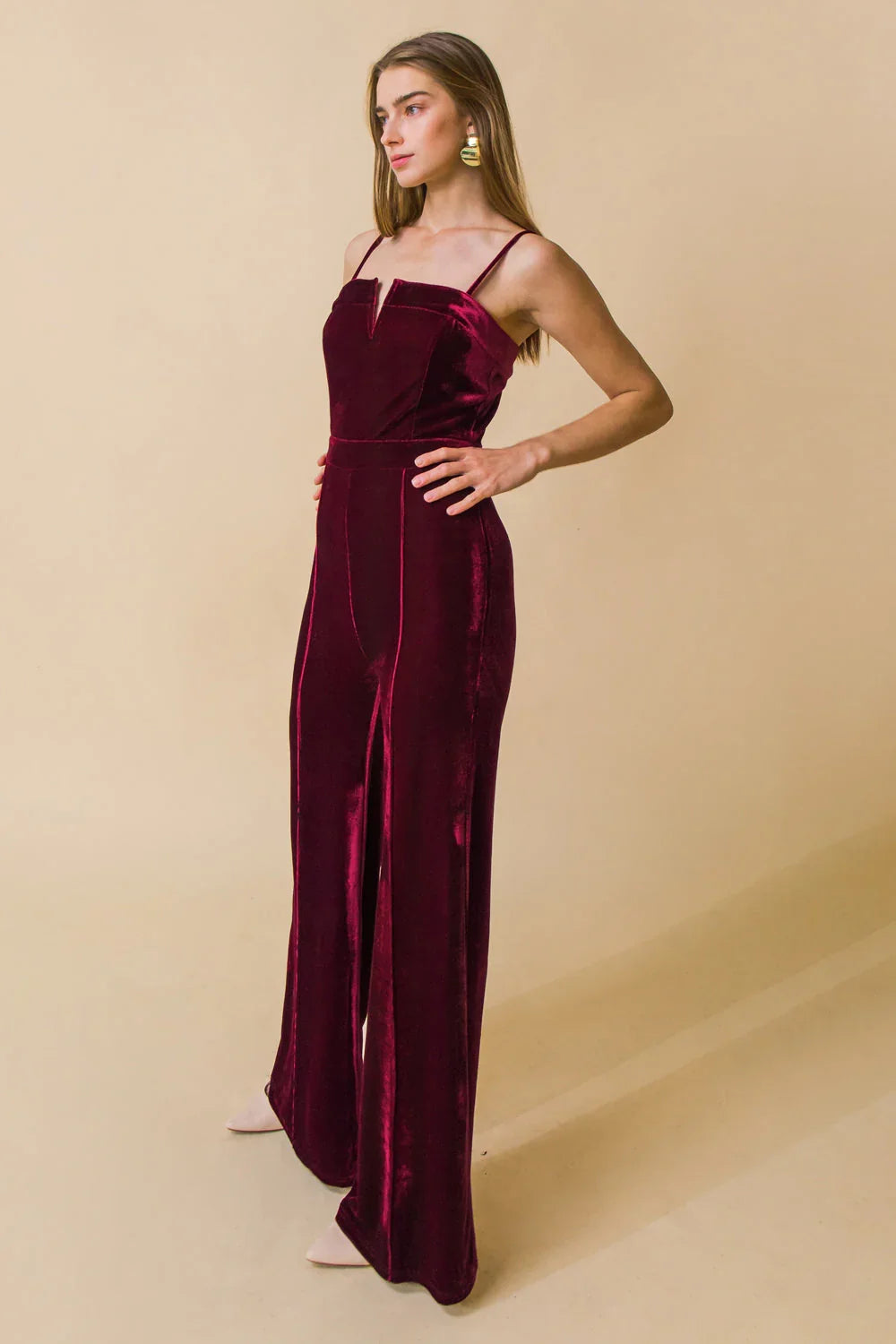 TWILIGHT HOUR VELVET JUMPSUIT