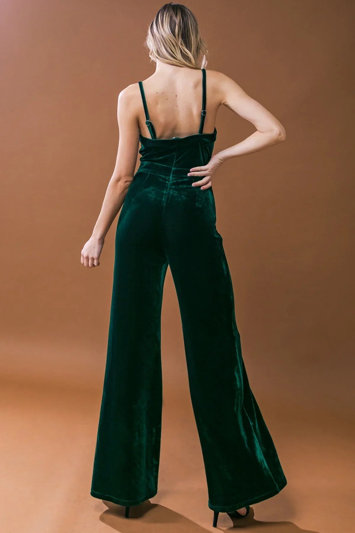 TWILIGHT HOUR VELVET JUMPSUIT