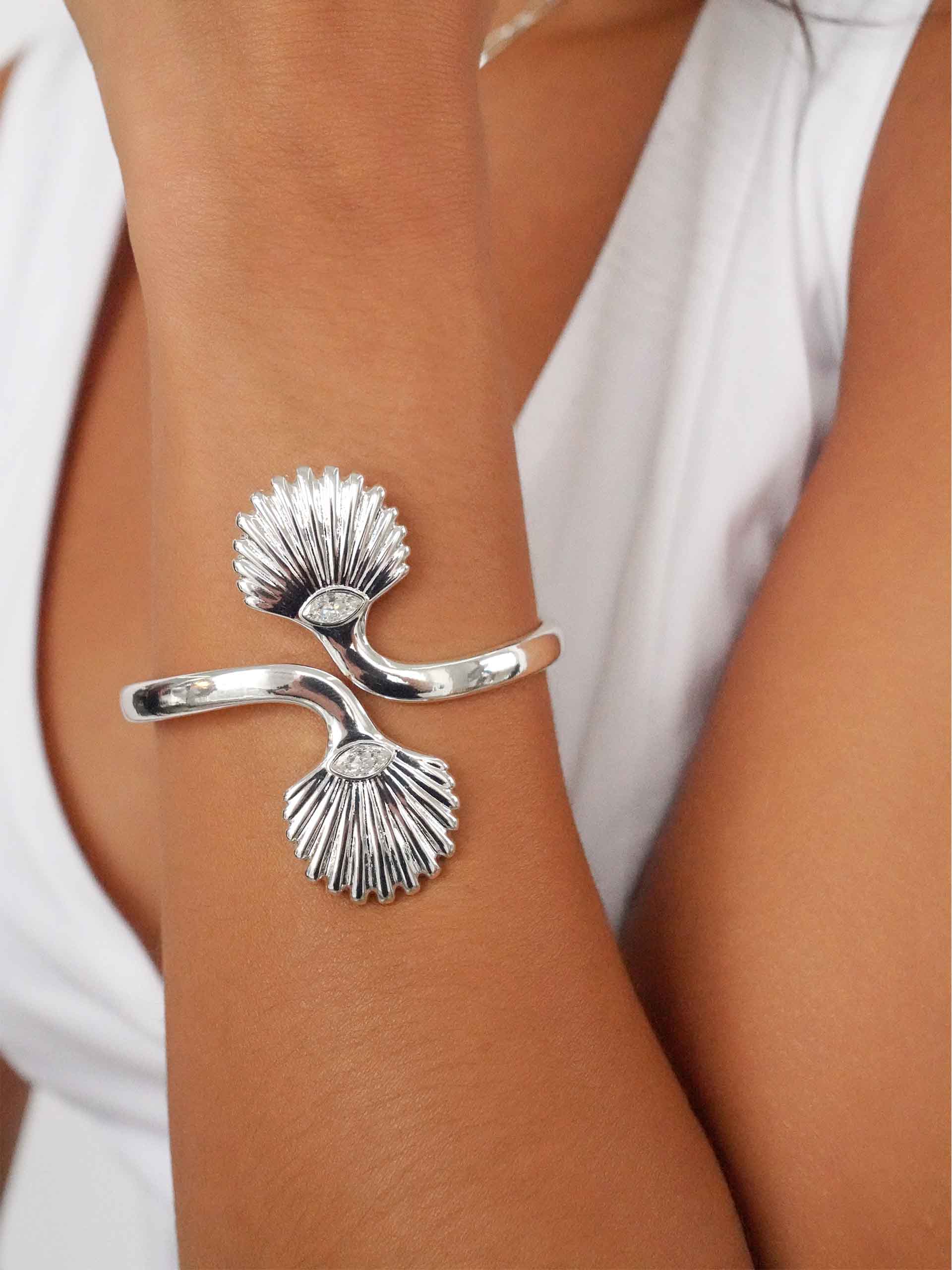 Santorini Shell Cuff Bracelet