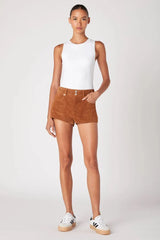 Indiana Suede Micro Shorts