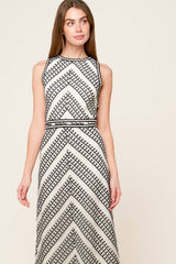CARLISLE CROCHET MIDI DRESS