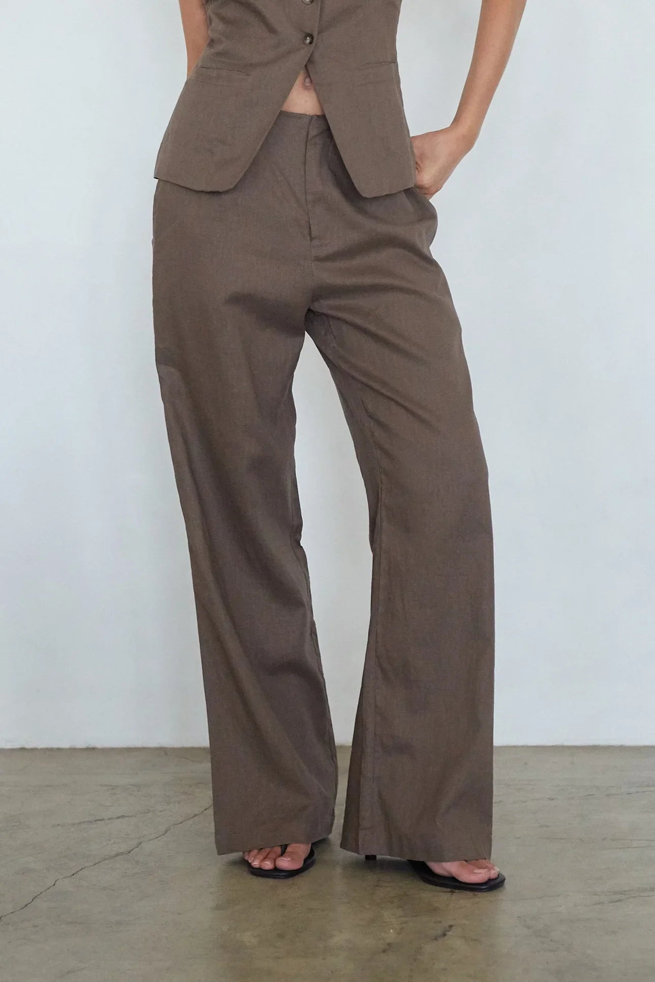 Rina Wide Leg Linen Pants