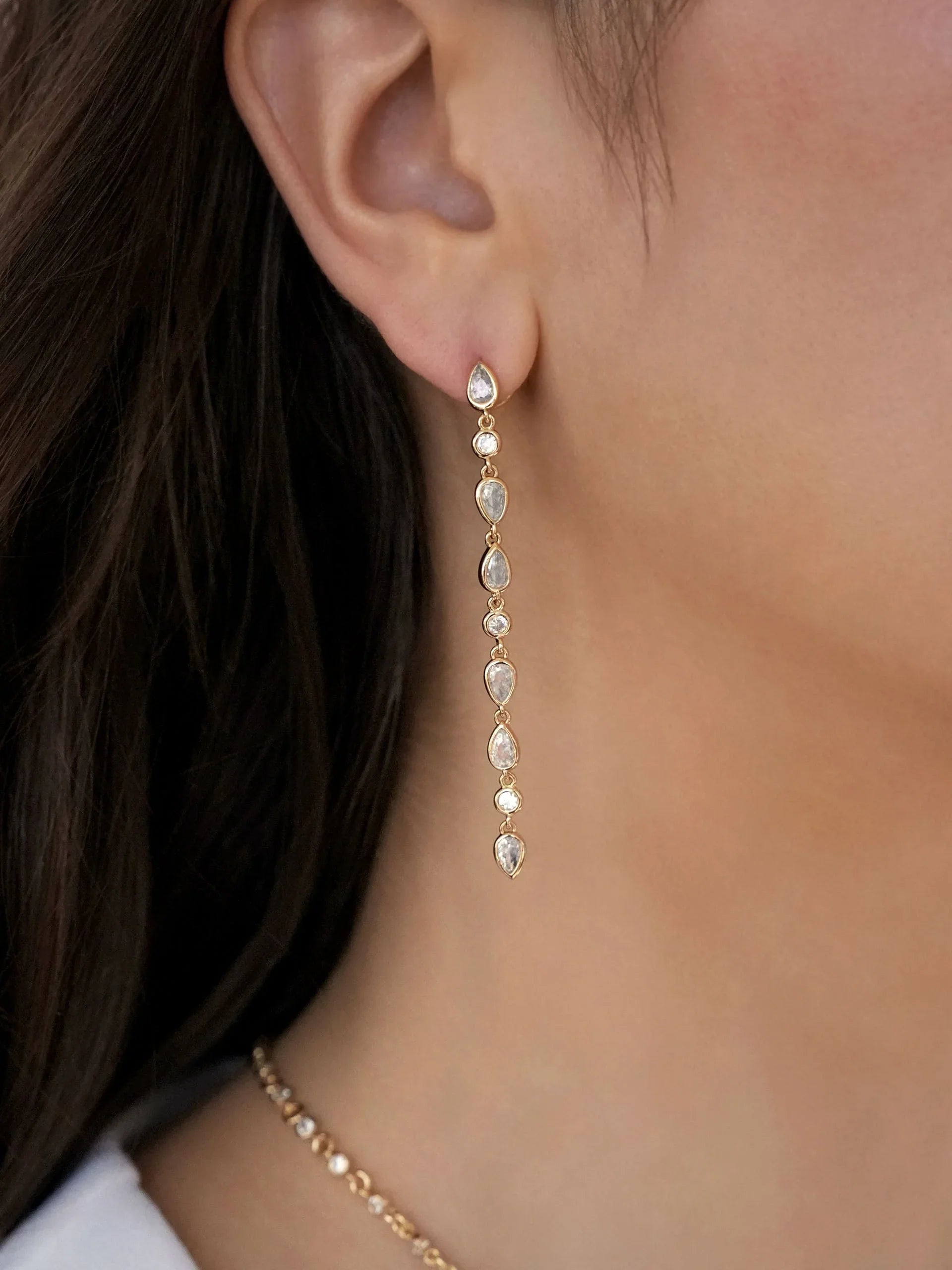 Crystal Rainfall Earrings