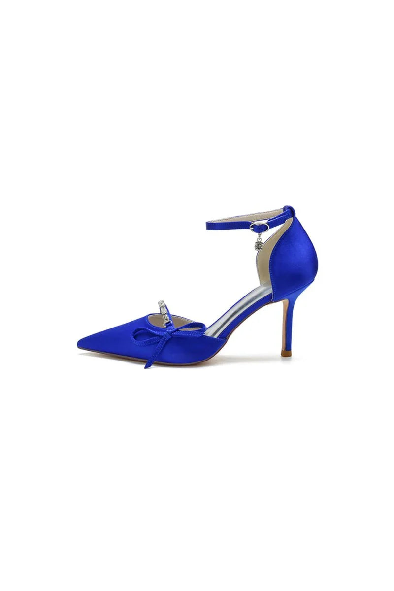 Pointed Toe Party Heels with Bow
