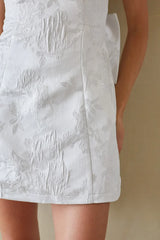 Halsey Jacquard Bow Mini Dress