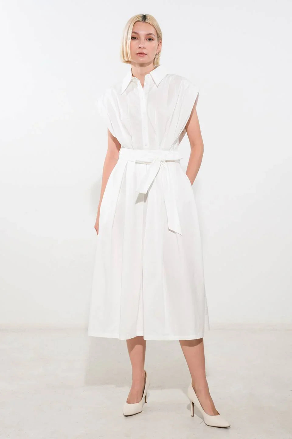 DEEPER CONNECTION DROP SHOULDER DRESS