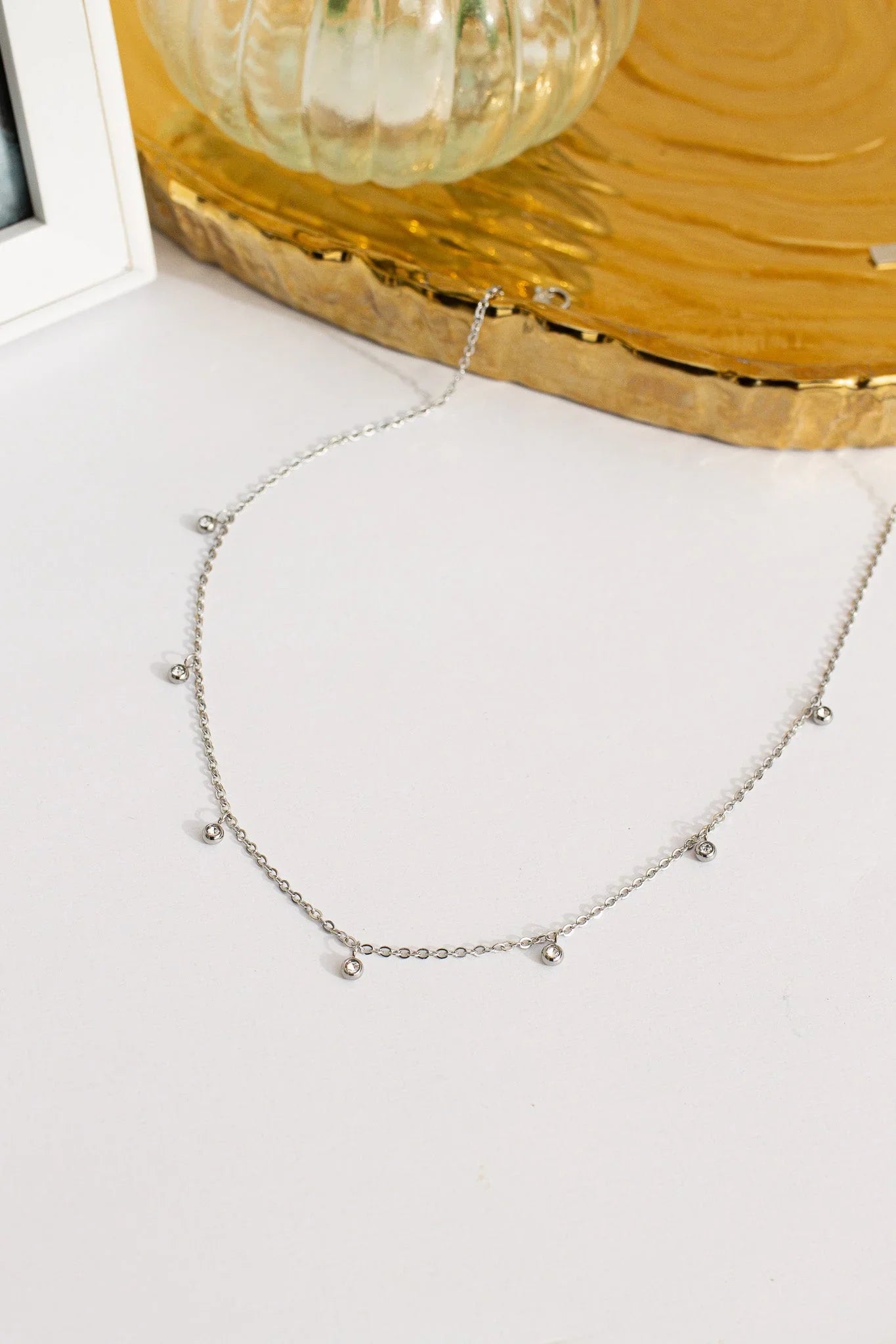 Adaline Crystal Charm Necklace