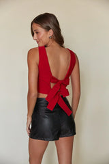Clarice Bow Tie Back Top