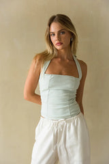 Marin Linen Halter Top