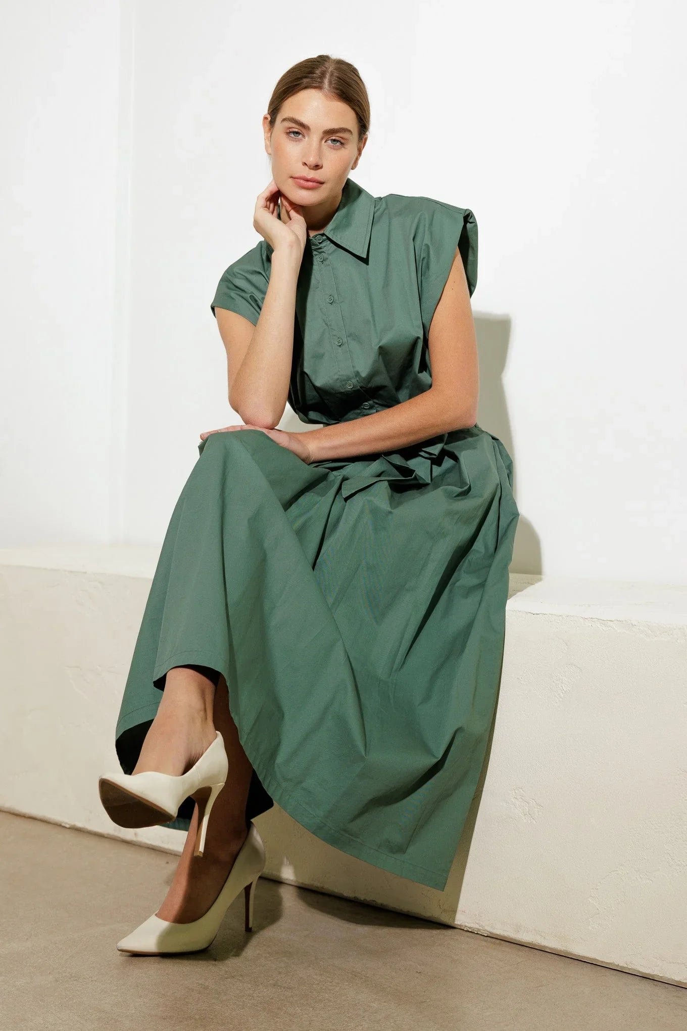 DEEPER CONNECTION DROP SHOULDER DRESS