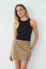 Delara Suede Mini Skort