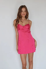 Mary Twist Front Mini Dress
