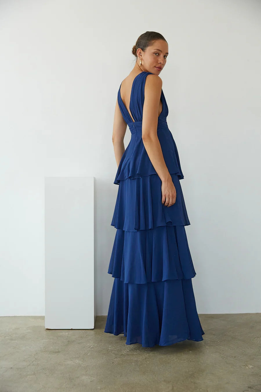 Charlene Chiffon Tiered Maxi Dress