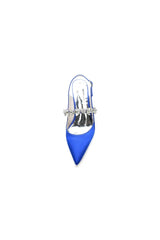 Pointed Toe Stiletto Heels with Rhinestone Strap