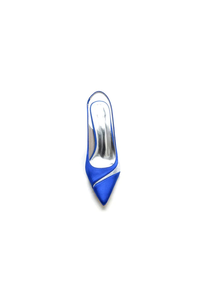 Party Pointed Toe Slingback Strap High Heels