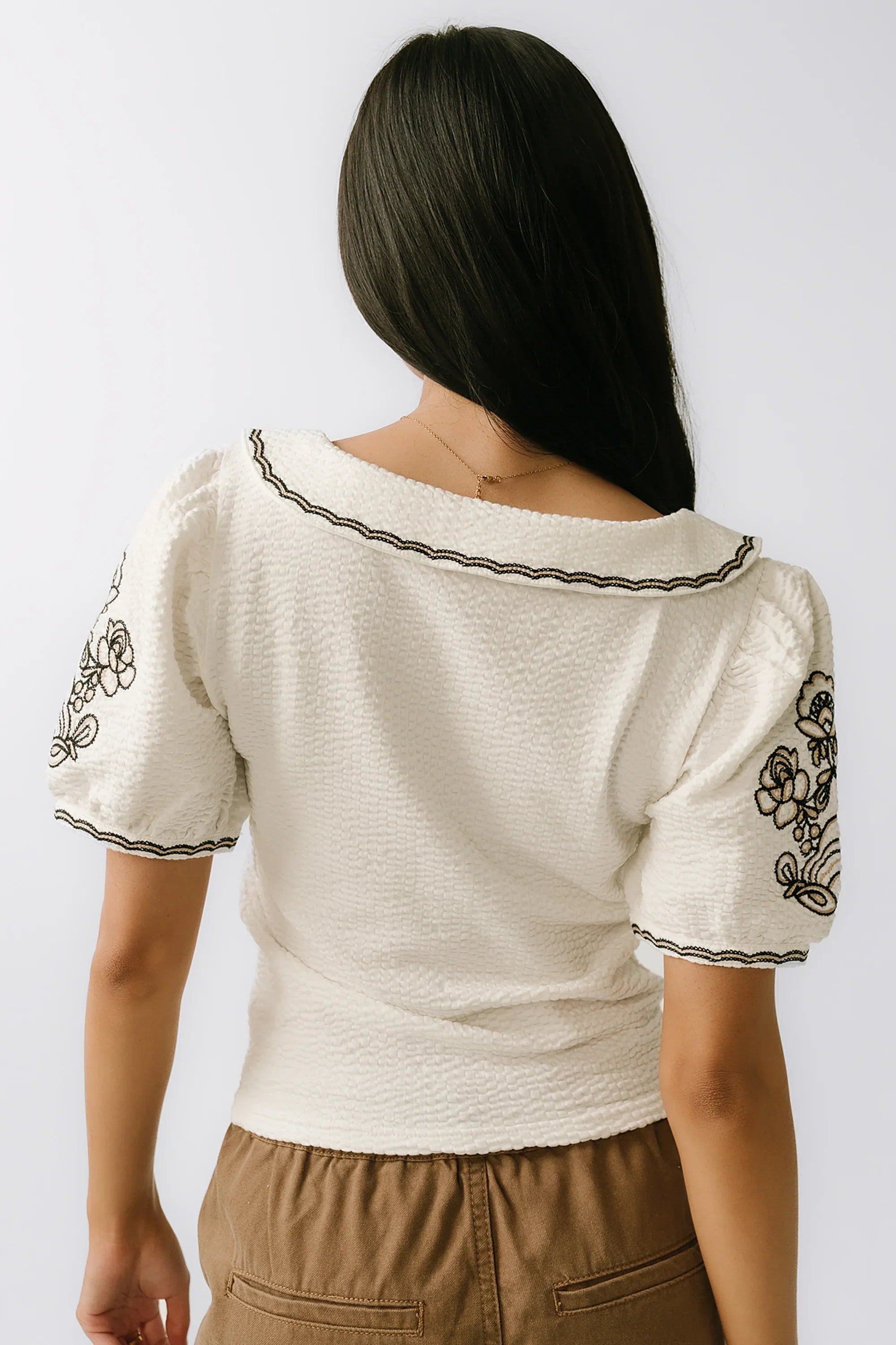 Jamie Embroidered Top