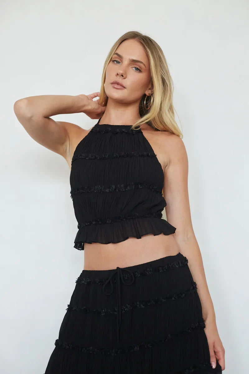 Kehlani Ruched Halter Top