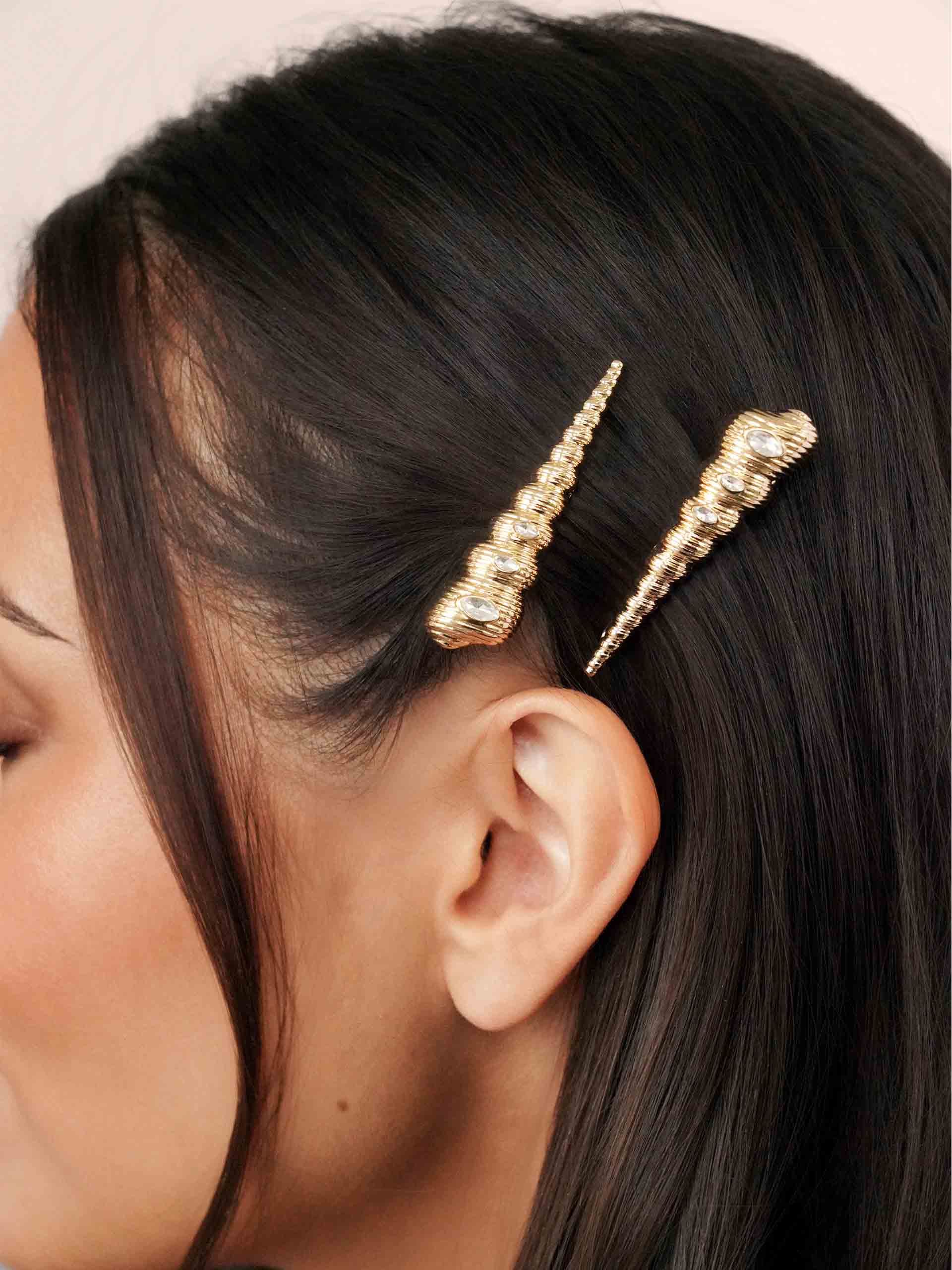 Capri Shell Barrette Set