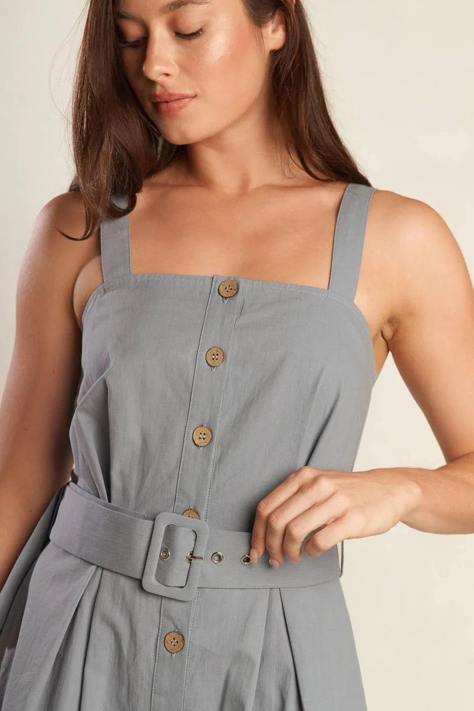 CALIFORNIA DREAMING BUTTON DOWN DRESS